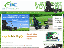 Tablet Screenshot of electrokart.com